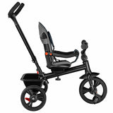 Tricicleta copii, Lionelo, Haari, Ultrapliabila, Multifunctionala, Suport picioare, Control al directiei, Scaun reversibil, Rotire 360 grade, Conform cu standardul european de securitate EN71, Albastru