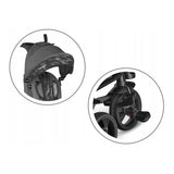 Tricicleta copii, Lionelo, Haari, Ultrapliabila, Multifunctionala, Suport picioare, Control al directiei, Scaun reversibil, Rotire 360 grade, Conform cu standardul european de securitate EN71, Gri