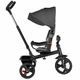 Tricicleta copii, Lionelo, Haari, Ultrapliabila, Multifunctionala, Suport picioare, Control al directiei, Scaun reversibil, Rotire 360 grade, Conform cu standardul european de securitate EN71, Gri