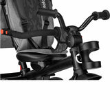 Tricicleta copii, Lionelo, Haari, Ultrapliabila, Multifunctionala, Suport picioare, Control al directiei, Scaun reversibil, Rotire 360 grade, Conform cu standardul european de securitate EN71, Gri