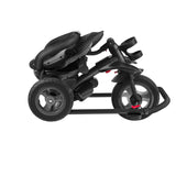 Tricicleta copii, Lionelo, Tris, Ultrapliabila, Multifunctionala. Mecanism de pedalare libera, Suport picioare, Control al directiei, Scaun reversibil, Rotire 360 grade, Conform cu standardul europeane de securitate EN71, Roz/Gri