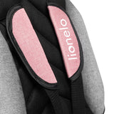 Tricicleta copii, Lionelo, Tris, Ultrapliabila, Multifunctionala. Mecanism de pedalare libera, Suport picioare, Control al directiei, Scaun reversibil, Rotire 360 grade, Conform cu standardul europeane de securitate EN71, Roz/Gri