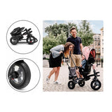 Tricicleta copii, Lionelo, Tris, Ultrapliabila, Multifunctionala. Mecanism de pedalare libera, Suport picioare, Control al directiei, Scaun reversibil, Rotire 360 grade, Conform cu standardul europeane de securitate EN71, Roz/Gri