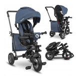 Tricicleta copii, Lionelo, Tris, Ultrapliabila, Multifunctionala, Mecanism de pedalare libera, Suport picioare, Control al directiei, Scaun reversibil, Rotire 360 grade, Conform cu standardul europeane de securitate EN71, Albastru