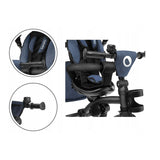 Tricicleta copii, Lionelo, Tris, Ultrapliabila, Multifunctionala, Mecanism de pedalare libera, Suport picioare, Control al directiei, Scaun reversibil, Rotire 360 grade, Conform cu standardul europeane de securitate EN71, Albastru