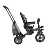 Tricicleta copii, Lionelo, Tris, Ultrapliabila, Multifunctionala, Mecanism de pedalare libera, Suport picioare, Control al directiei, Scaun reversibil, Rotire 360 grade, Conform cu standardul europeane de securitate EN71, Gri