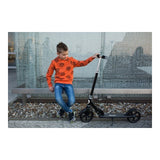 Trotineta, Lionelo, Luca, Copii/Adulti, Ultrapliabila, Pana la 100 Kg, Conform cu standardul european de securitate EN14619, Negru