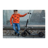 Trotineta, Lionelo, Luca, Copii/Adulti, Ultrapliabila, Pana la 100 Kg, Conform cu standardul european de securitate EN14619, Negru