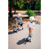 Trotineta, Lionelo, Jessy, Ultrapliabila, Pana la 50 Kg, Cu design ergonomic, Cu lumini LED, 56 x 26 x 67-82 cm, 3 ani+, Maro