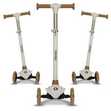 Trotineta, Lionelo, Jessy, Ultrapliabila, Pana la 50 Kg, Cu design ergonomic, Cu lumini LED, 56 x 26 x 67-82 cm, 3 ani+, Maro