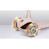 Trotineta, Lionelo, Jessy, Ultrapliabila, Pana la 50 Kg, Cu design ergonomic, Cu lumini LED, 56 x 26 x 67-82 cm, 3 ani+, Roz