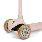 Trotineta, Lionelo, Jessy, Ultrapliabila, Pana la 50 Kg, Cu design ergonomic, Cu lumini LED, 56 x 26 x 67-82 cm, 3 ani+, Roz