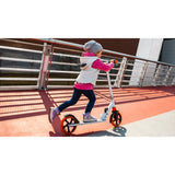 Trotineta, Lionelo, Luca, Pentru copii sau adulti, Ultrapliabila, Pana la 100 Kg, Conform cu standardul european de securitate EN14619, Portocaliu