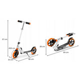Trotineta, Lionelo, Luca, Pentru copii sau adulti, Ultrapliabila, Pana la 100 Kg, Conform cu standardul european de securitate EN14619, Portocaliu