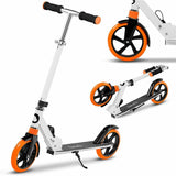 Trotineta, Lionelo, Luca, Pentru copii sau adulti, Ultrapliabila, Pana la 100 Kg, Conform cu standardul european de securitate EN14619, Portocaliu
