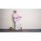 Trotineta, Lionelo, Luca, Pentru copii sau adulti, Ultrapliabila, Pana la 100 Kg, Conform cu standardul european de securitate EN14619, Portocaliu