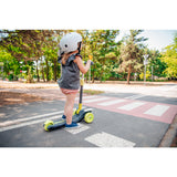 Trotineta, Lionelo, Timy, Copii, Ultrapliabila, Pana la 50 Kg, Cu design ergonomic, Cu lumini LED, 26 5 x 60 x 64-76 cm, 3 ani+, Portocaliu/Negru