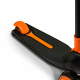 Trotineta, Lionelo, Timy, Copii, Ultrapliabila, Pana la 50 Kg, Cu design ergonomic, Cu lumini LED, 26 5 x 60 x 64-76 cm, 3 ani+, Portocaliu/Negru