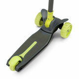 Trotineta, Lionelo, Timy, Copii, Ultrapliabila, Pana la 50 Kg, Cu design ergonomic, Cu lumini LED, 26 5 x 60 x 64-76 cm, 3 ani+, Verde