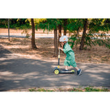 Trotineta, Lionelo, Timy, Copii, Ultrapliabila, Pana la 50 Kg, Cu design ergonomic, Cu lumini LED, 26 5 x 60 x 64-76 cm, 3 ani+, Verde