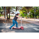 Trotineta, Lionelo, Timy, Copii, Ultrapliabila, Pana la 50 Kg, Cu design ergonomic, Cu lumini LED, 26 5 x 60 x 64-76 cm, 3 ani+, Verde