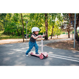 Trotineta, Lionelo, Timy, Copii, Ultrapliabila, Pana la 50 Kg, Cu design ergonomic, Cu lumini LED, 26 5 x 60 x 64-76 cm, 3 ani+, Verde