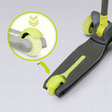 Trotineta, Lionelo, Timy, Copii, Ultrapliabila, Pana la 50 Kg, Cu design ergonomic, Cu lumini LED, 26 5 x 60 x 64-76 cm, 3 ani+, Verde