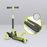 Trotineta, Lionelo, Timy, Copii, Ultrapliabila, Pana la 50 Kg, Cu design ergonomic, Cu lumini LED, 26 5 x 60 x 64-76 cm, 3 ani+, Verde