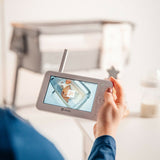 Video monitor, Lionelo, Babyline 6.2, Conexiune Wi-Fi, Pana la 8h de functionare, Comunicare bidirectionala, Senzor de temperatura, Alb