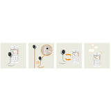 Video monitor, Lionelo, Babyline Smart, Cu aplicatie Smart Life, Cablu USB, Conexiune Wifi, Comunicare bidirectionala, Senzor de temperatura, Alb