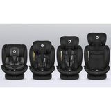 Scaun auto, Lionelo, Bastiaan i-Size, 4 in 1, Protectie laterala, Cu spatar inclinabil in 4 pozitii, Cu tetiera reglabila in 7 pozitii, Rotire 360 grade, Top Tether, 0-36 Kg, 40-150 cm, Cu Isofix, Conform cu ECE R129/03, Gri