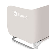 Bariera de protectie pentru pat, Lionelo, Lora XL, Pliabila, Sistem de blocare StandSafe, Geanta de transport inclusa, 150x46 cm, Conform cu BS 7972:2001+A1:2009, Bej