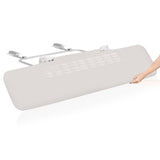 Bariera de protectie pentru pat, Lionelo, Lora XL, Pliabila, Sistem de blocare StandSafe, Geanta de transport inclusa, 150x46 cm, Conform cu BS 7972:2001+A1:2009, Bej