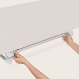 Bariera de protectie pentru pat, Lionelo, Lora XL, Pliabila, Sistem de blocare StandSafe, Geanta de transport inclusa, 150x46 cm, Conform cu BS 7972:2001+A1:2009, Bej