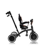 Tricicleta copii, Lionelo, Tris Plus, Ultrapliabila, Multifunctionala, Pana la 25 kg, Inclinare spatar in fata si in spate, Suport picioare, Control al directiei, Scaun reversibil, Rotire 360 grade, Conform cu EN71, 9 luni-5 ani, Bej