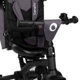 Tricicleta copii, Lionelo, Tris Plus, Ultrapliabila, Multifunctionala, Pana la 25 kg, Inclinare spatar in fata si in spate, Suport picioare, Control al directiei, Scaun reversibil, Rotire 360 grade, Conform cu EN71, 9 luni-5 ani, Gri