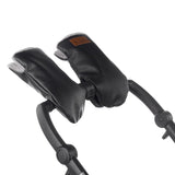 Manusi magnetice pentru carucior, Jane, Pentru vremea rece, Interior din fleece si exterior imitatie piele, Black