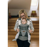 Marsupiu bebe, FreeON, Carry Me, 3 in 1, De la 4 luni pana la 15 kg, Tesatura din plasa 3D, Confortabil si sigur pentru bebe, Gri