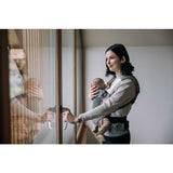 Marsupiu bebe, FreeON, Carry Me, 3 in 1, De la 4 luni pana la 15 kg, Tesatura din plasa 3D, Confortabil si sigur pentru bebe, Grey/Pink