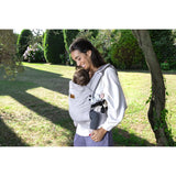 Marsupiu bebe, Jane, Like, Ergonomic, De la nastere pana la 18 Kg, Bumbac 100%, Cu multiple pozitii de purtare, Bison