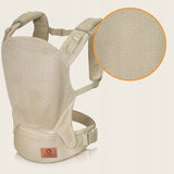 Marsupiu ergonomic, Lionelo, Margareet Air, 3 pozitii de purtare, Certificat de Institutul International pentru Displazie de Sold, 4 luni+, Pana la 20 Kg, Material respirabil 3D Air Mesh, Catarama dubla de siguranta, Bej