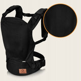 Marsupiu ergonomic, Lionelo, Margareet Air, 3 pozitii de purtare, Certificat de Institutul International pentru Displazie de Sold, 4 luni+, Pana la 20 Kg, Material respirabil 3D Air Mesh, Catarama dubla de siguranta, Negru