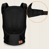 Marsupiu ergonomic, Lionelo, Margareet Air, 3 pozitii de purtare, Certificat de Institutul International pentru Displazie de Sold, 4 luni+, Pana la 20 Kg, Material respirabil 3D Air Mesh, Catarama dubla de siguranta, Negru