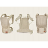 Marsupiu ergonomic, Lionelo, Margareet Air, 3 pozitii de purtare, Certificat de Institutul International pentru Displazie de Sold, 4 luni+, Pana la 20 Kg, Material respirabil 3D Air Mesh, Catarama dubla de siguranta, Bej