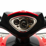 ATV copii, Baby Mix, Masinuta, Cu lumini si muzica, Fara pedale, 60 x 38 x 42 cm, Red