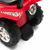 ATV copii, Baby Mix, Masinuta, Cu lumini si muzica, Fara pedale, 60 x 38 x 42 cm, Red