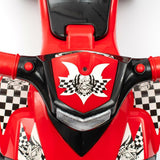 ATV copii, Baby Mix, Masinuta, Cu lumini si muzica, Fara pedale, 60 x 38 x 42 cm, Red