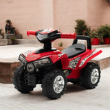 ATV copii, Baby Mix, Masinuta, Cu lumini si muzica, Fara pedale, 60 x 38 x 42 cm, Red