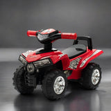 ATV copii, Baby Mix, Masinuta, Cu lumini si muzica, Fara pedale, 60 x 38 x 42 cm, Red