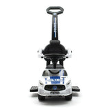 Masinuta de impins, Baby Mix, Police, Cu maner de impins detasabil, Cu protectii laterale, Cu melodii si claxon, Cu suport jucarii sub sezut